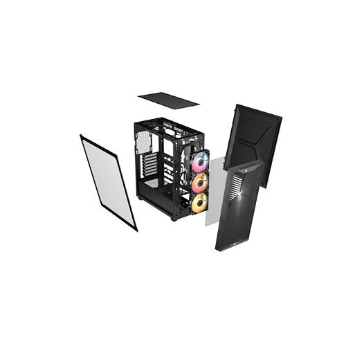 Corsair 3200D RS Mid-Tower ARGB PC Case Smoke - 4