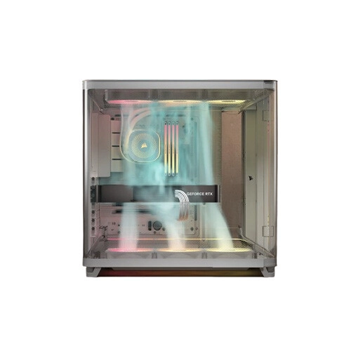 Corsair AIR 5400 RS-R ARGB E-ATX Mid-Tower Triple Chamber Casing White - 2