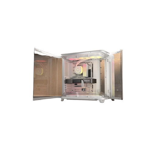 Corsair AIR 5400 RS-R ARGB E-ATX Mid-Tower Triple Chamber Casing White - 6