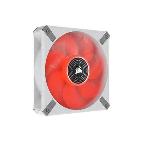 CORSAIR ML120 LED ELITE Red Premium 120mm PWM Magnetic Levitation Fan (White)
