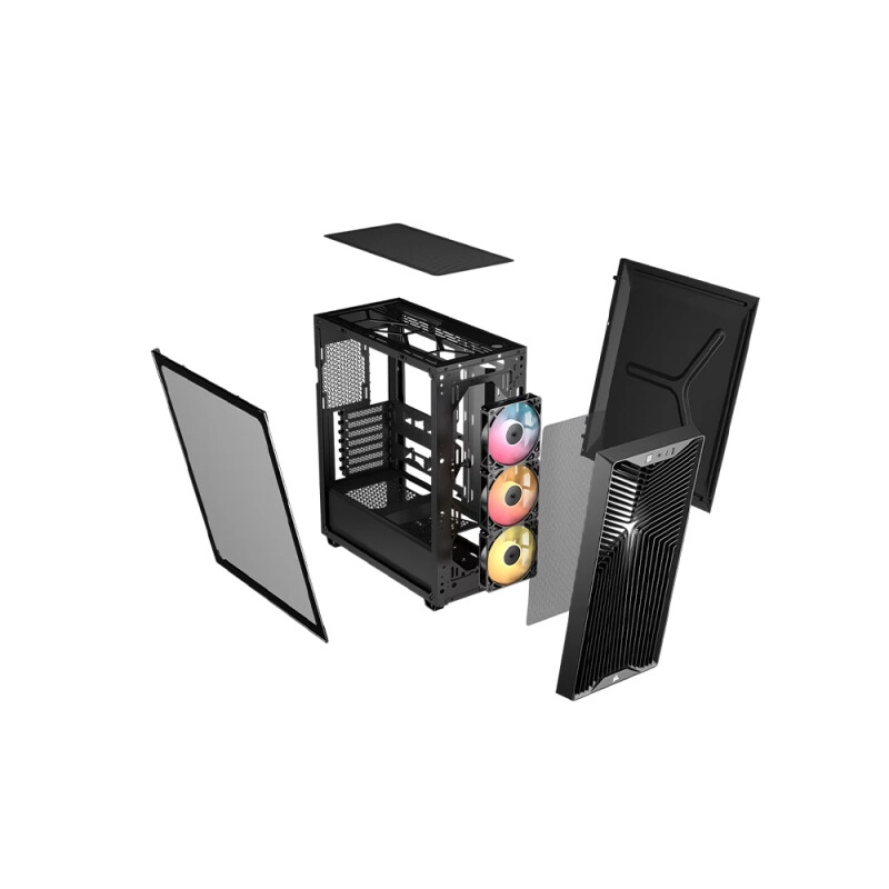 Corsair 3200D RS ARGB Mid-Tower PC Case (Black) - 2