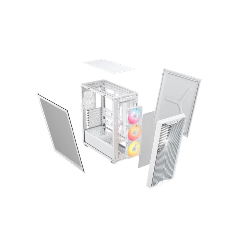 Corsair 3200D RS ARGB Mid-Tower PC Case (White) - 2