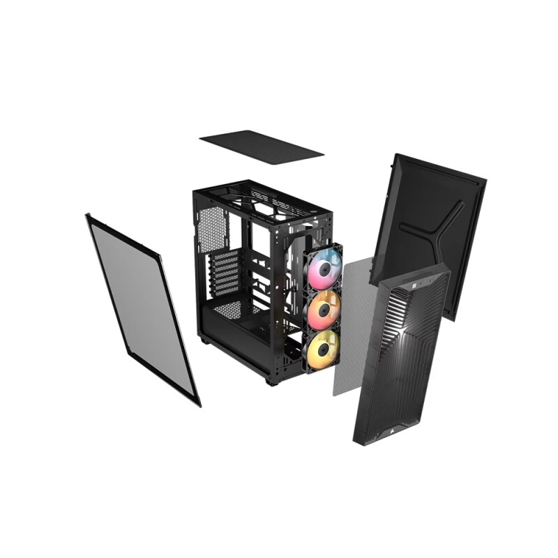 Corsair 3200D RS ARGB Mid-Tower PC Case (Smoke) - 2