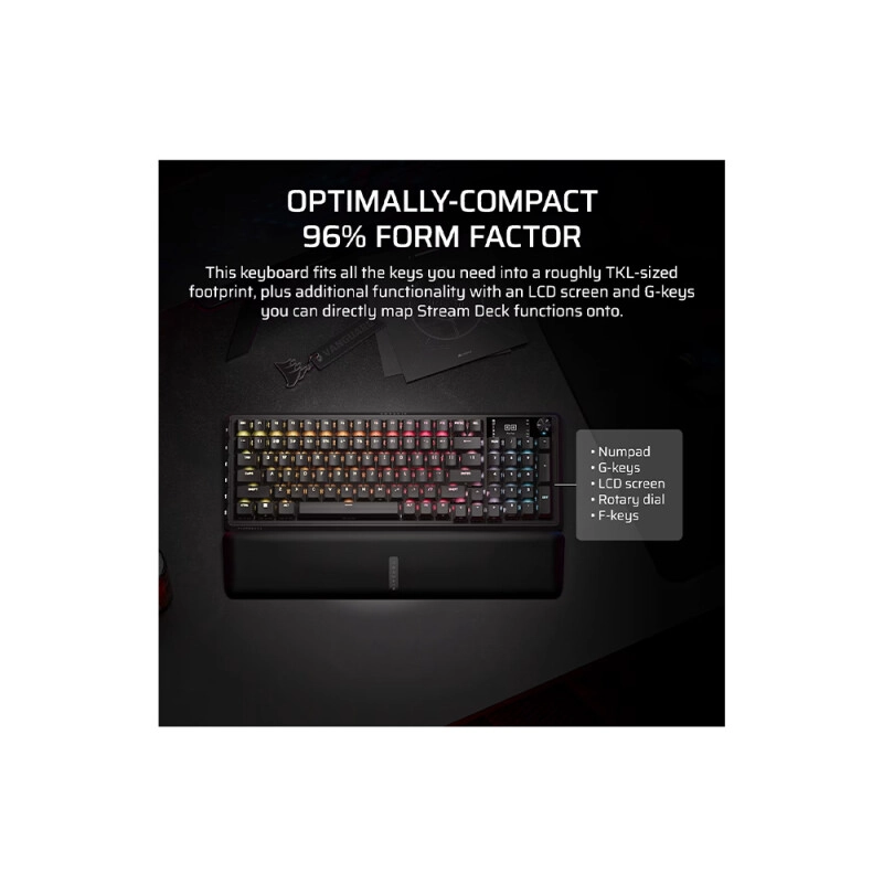 Corsair VANGUARD 96 WIRELESS Mechanical Gaming Keyboard - 2