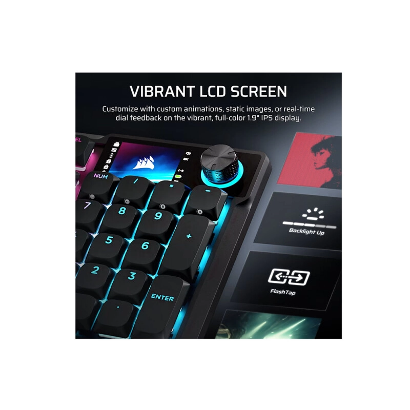 Corsair VANGUARD AIR 99 Dual-Mode RGB Gaming Keyboard - (Black) - 2