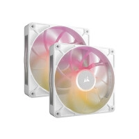 Corsair iCUE LINK RX140 MAX RGB 140mm Dual Pack Case Fans (White)