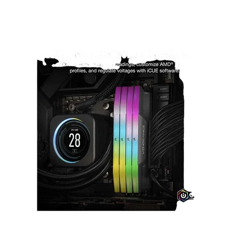 Corsair Vengeance RGB 8GB DDR5 5200MHz With Heatsink Gaming Desktop RAM (Grey) - 3