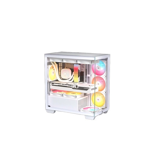 Corsair 2800X RS-R ARGB Micro-ATX PC Case (White) - 1