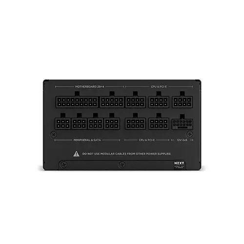 NZXT C1200 1200 Watt 80 Plus Gold ATX 3.1 Full Modular Power Supply (Black) - 3