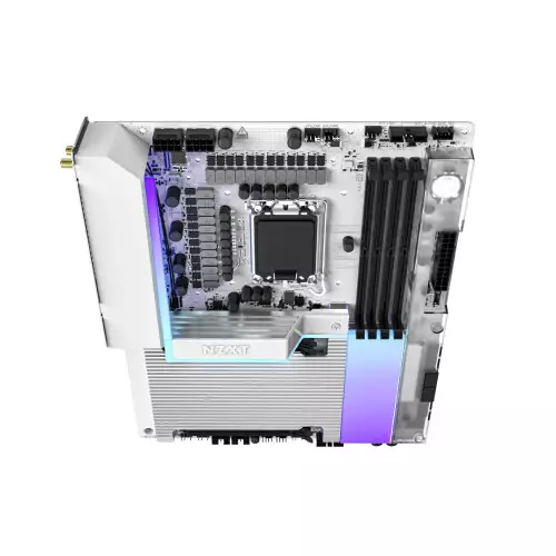 NZXT N9 Z890 Intel LGA1851 Wi-Fi 7 ATX Gaming Motherboard (White)-gallery-2