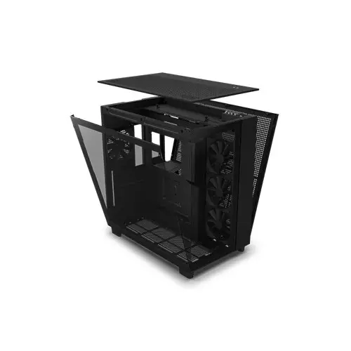 NZXT H9 Flow Dual-Chamber ATX Mid-Tower PC Gaming Case-gallery-1