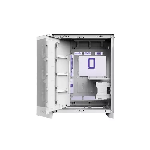 NZXT H9 Flow Large Dual-Chamber ATX Mid-Tower Airflow PC Case - White - 2