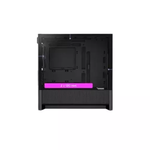 NZXT H3 Flow Micro-ATX Airflow Computer Case - Black-gallery-2