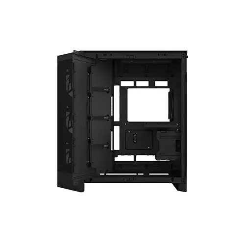 NZXT H9 Flow RGB+ 2025 Mid Tower ATX Gaming Computer Case (Black)-gallery-2