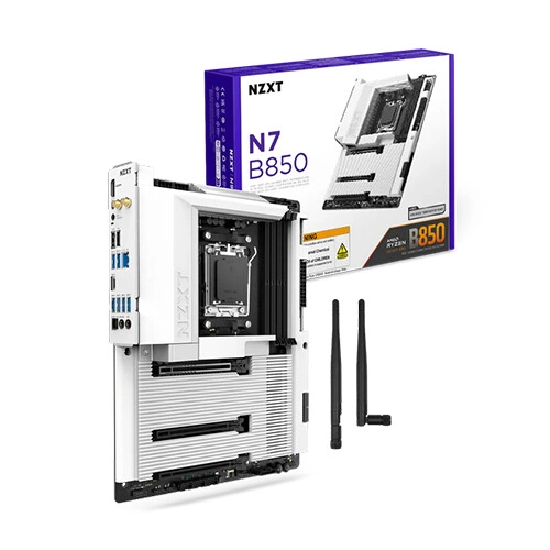 NZXT N7 B850 AMD AM5 DDR5 Wi-Fi ATX Gaming Motherboard