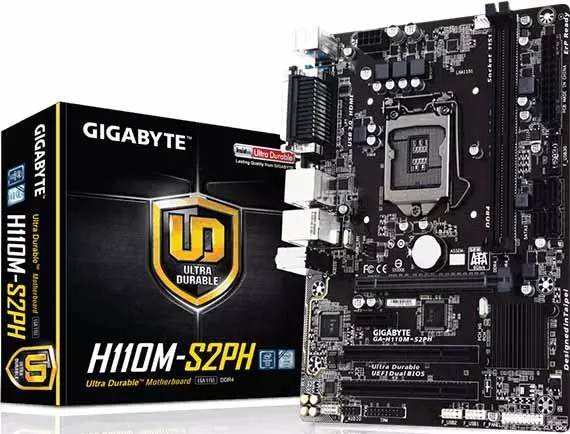 Gigabyte GA-H110M S2PH-DDR4 6th Gen Motherboard