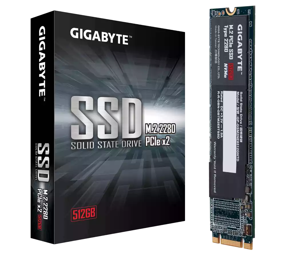 GIGABYTE 512GB M.2 PCIe SSD (GP-GSM2NE3512GNTD)
