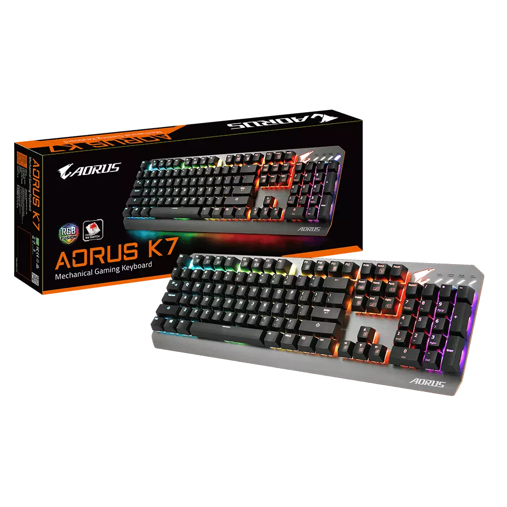 GIGABYTE AORUS K7 Cherry MX Mechanical Gaming Key-switch RGB Gaming Keyboard