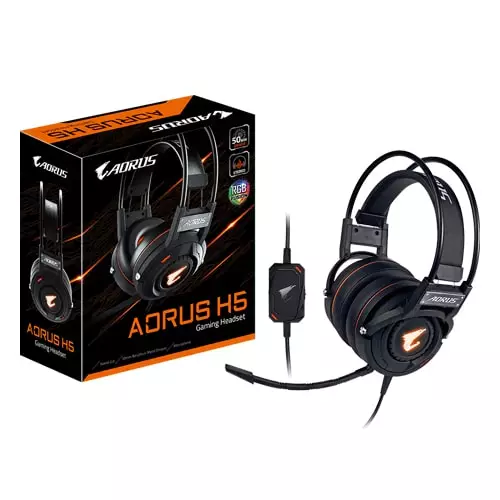 GIGABYTE AORUS H5 50mm STEREO RGB Gaming Headset-gallery-1