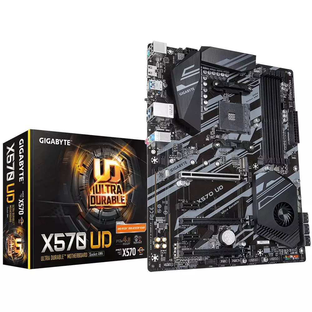 GIGABYTE X570 UD PCIe M.2 Ultra Durable AMD Gaming Motherboard