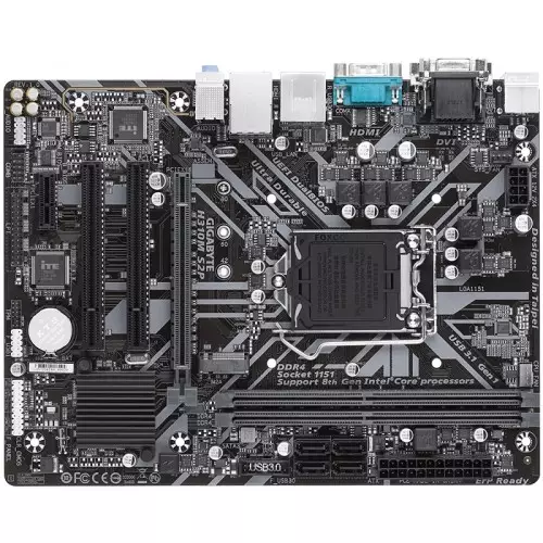 Gigabyte H310M S2P 8th Gen Micro ATX Motherboard - 1
