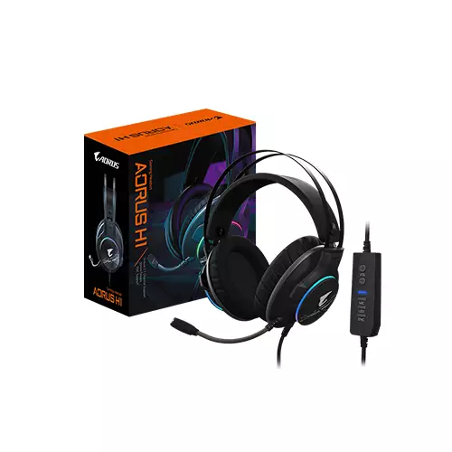 GIGABYTE AORUS H1 7.1 Surround Sound Gaming Headset - 1