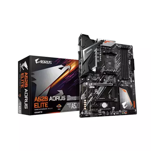 Gigabyte A520 Aorus Elite AMD AM4 ATX Gaming Motherboard