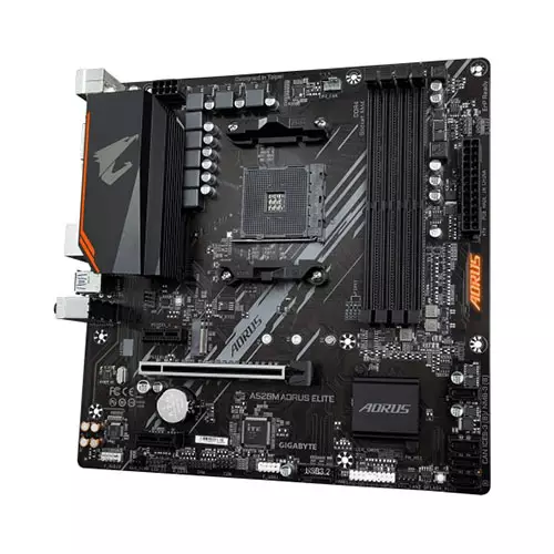 Gigabyte A520M Aorus Elite AMD AM4 MATX Gaming Motherboard - 1