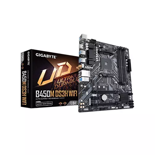 Gigabyte B450M DS3H WIFI AM4 AMD Micro ATX Motherboard