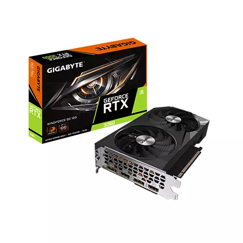 GIGABYTE  GEFORCE RTX 3060 WINDFORCE OC 12GB GRAPHICS CARD
