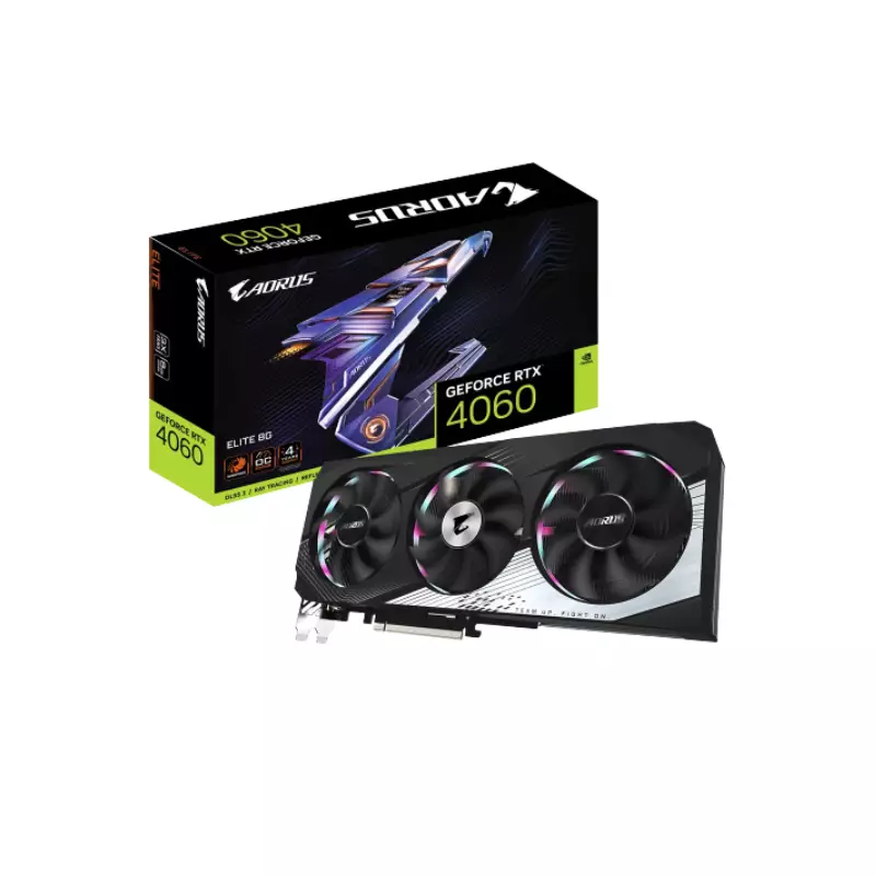 GIGABYTE GEFORCE RTX 4060 AORUS ELITE 8GB GRAPHICS CARD