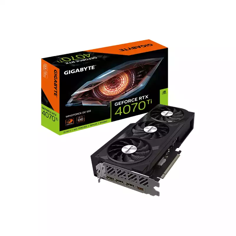 GIGABYTE GEFORCE RTX 4070 TI WINDFORCE OC 12G GRAPHICS CARD