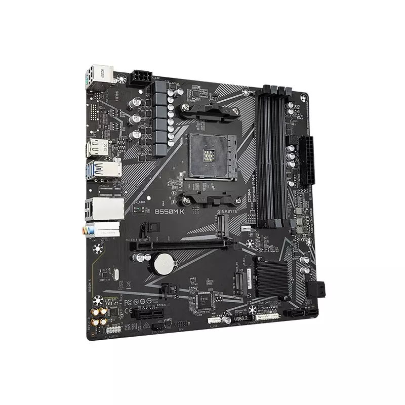 GIGABYTE B550M K AMD AM4 ULTRA DURABLE MICRO ATX MOTHERBOARD - 2
