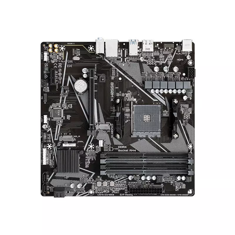 GIGABYTE B550M K AMD AM4 ULTRA DURABLE MICRO ATX MOTHERBOARD - 3