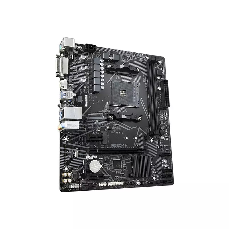 GIGABYTE A520M H AMD AM4 DDR4 MICRO ATX MOTHERBOARD - 1