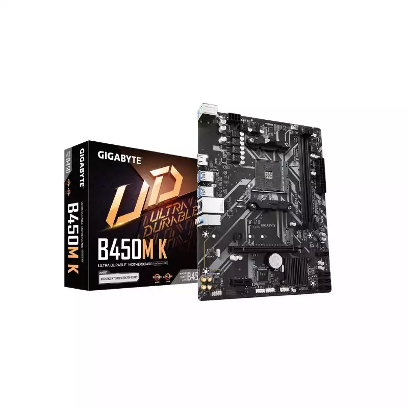 GIGABYTE B450M K AMD AM4 ULTRA DURABLE DDR4 MICRO ATX MOTHERBOARD
