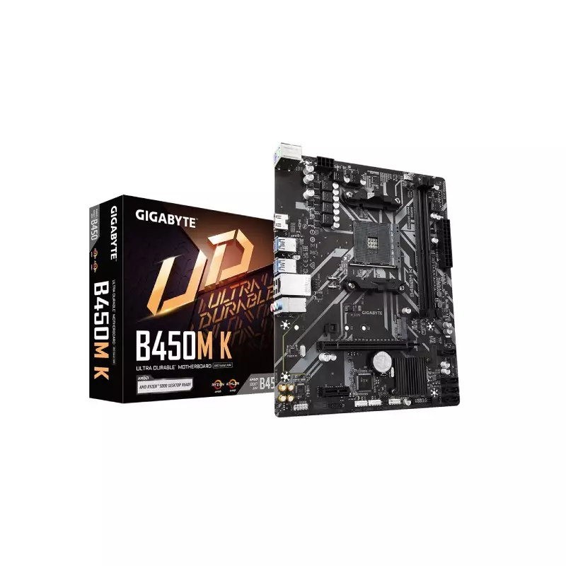 GIGABYTE B450M K AMD AM4 ULTRA DURABLE DDR4 MICRO ATX MOTHERBOARD