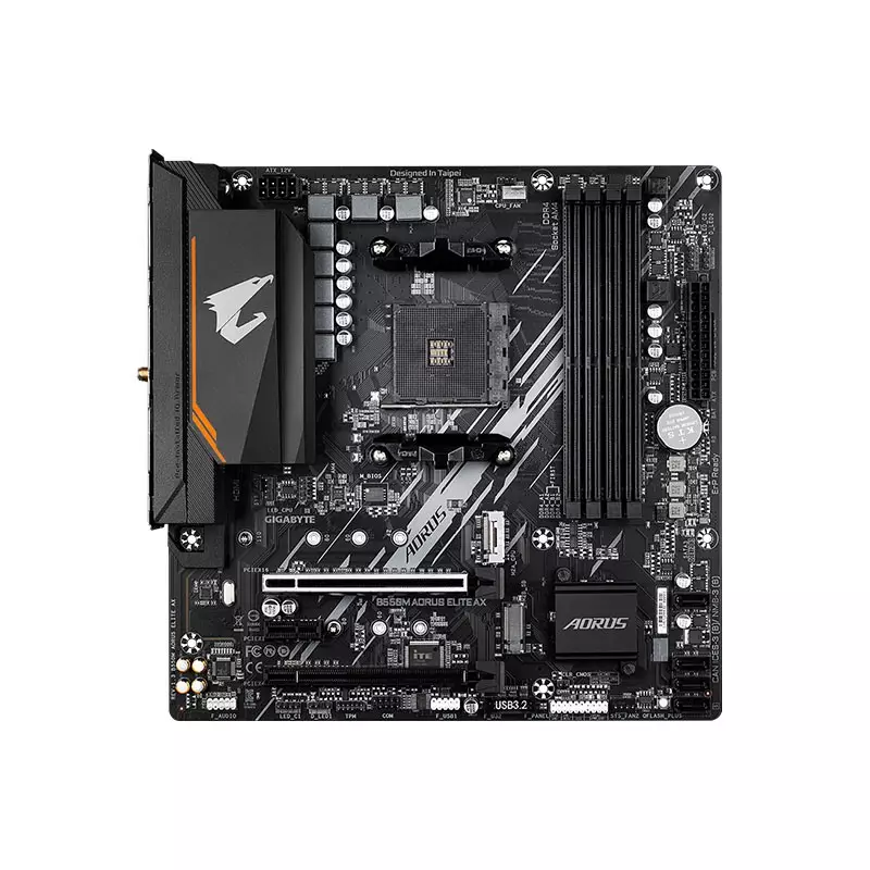 GIGABYTE B550M AORUS ELITE AX AM4 DDR4 AMD mATX Motherboard-gallery-1
