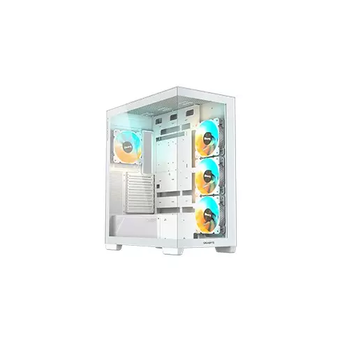 Gigabyte C500 Panoramic Stealth Ice Mid Tower ATX Desktop Case (White)