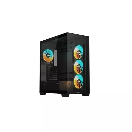 Gigabyte C500 Panoramic Stealth Mid Tower ATX Desktop Case (Black)