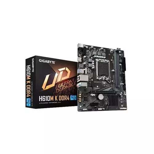 GIGABYTE H610M K DDR4 LGA1700 socket 14th-Gen Intel Micro ATX Motherboard