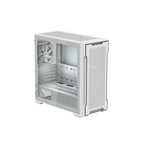 GIGABYTE C102 GLASS ICE Mid-Tower ATX Desktop Case (White)-1