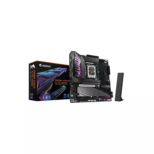 GIGABYTE B860M AORUS ELITE WIFI6E Intel B860 Chip DDR5 Micro ATX Motherboard