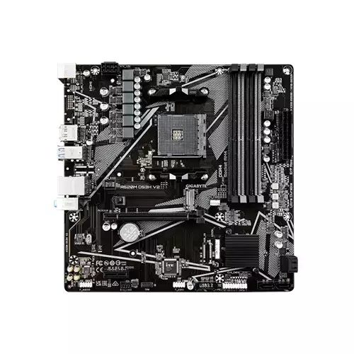 Gigabyte A520M DS3H V2 Micro-ATX DDR4 AMD AM4 Motherboard - 1