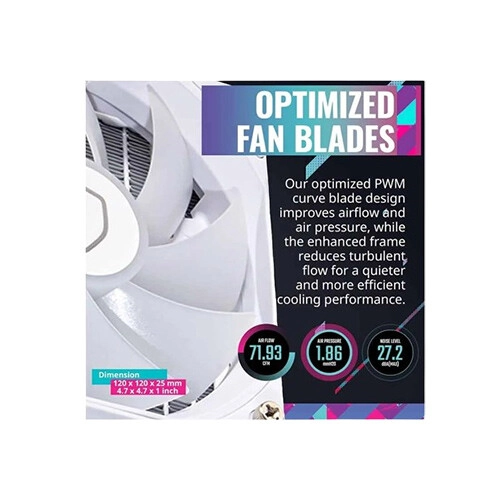 Cooler Master MasterLiquid 360L Core ARGB 360mm Liquid CPU Cooler (White) - 4
