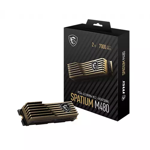 MSI SPATIUM M480 M.2 NVMe PCIe 4.0 2TB HS SSD