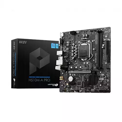 MSI H510M-A PRO 10th and 11th Gen Micro ATX Motherboard