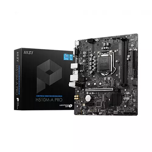 MSI H510M-A PRO 10th and 11th Gen Micro ATX Motherboard