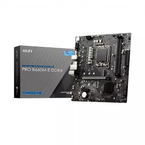 MSI PRO B660M-E DDR4 12th Gen M-ATX Motherboard