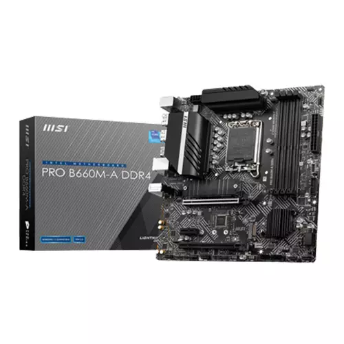 MSI PRO B660M-A DDR4 MICRO-ATX 12TH GEN INTEL MOTHERBOARD